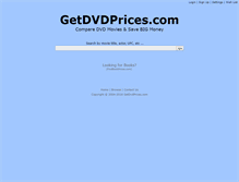 Tablet Screenshot of getdvdprices.com
